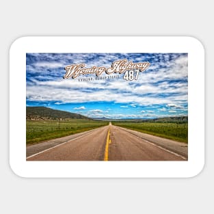 Wyoming Highway 487 near Casper Mountain Sticker